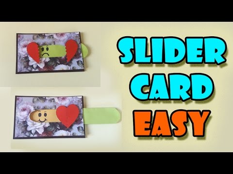 SLIDER CARD TUTORIAL, Slider card DIY, Slider card Making