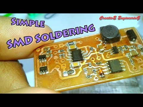 SMD Soldering Using SMD Rework Station (hot air) (simple and easy)