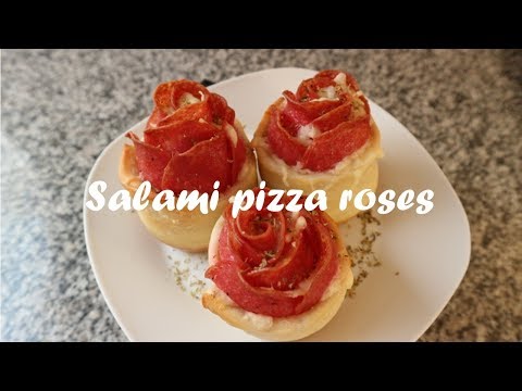 Salami pizza roses recipe