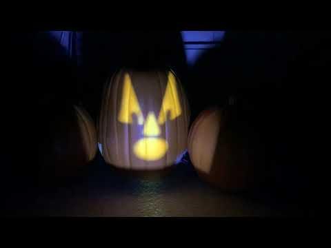 Sample projection on a large pumpkin