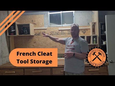 Simple French Cleat Based Tool Storage Wall