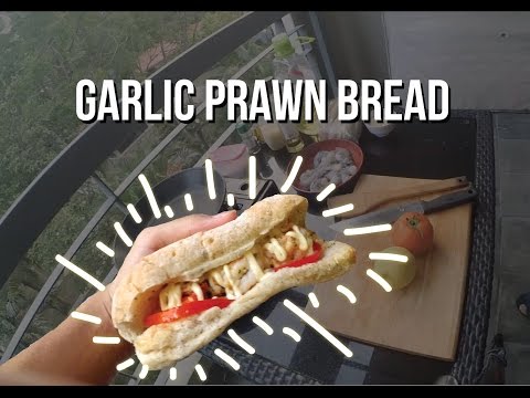 Simple Garlic Prawn Bread - Cooking Subak