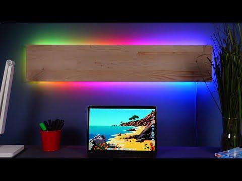 Simple Wooden Ambient Light (ESP8266, WLED, WS2812B)