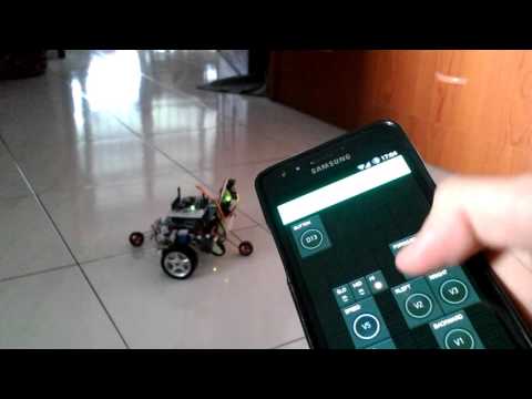 Smartphone controlled Rover (Intel Edison + Arduino + Blynk)