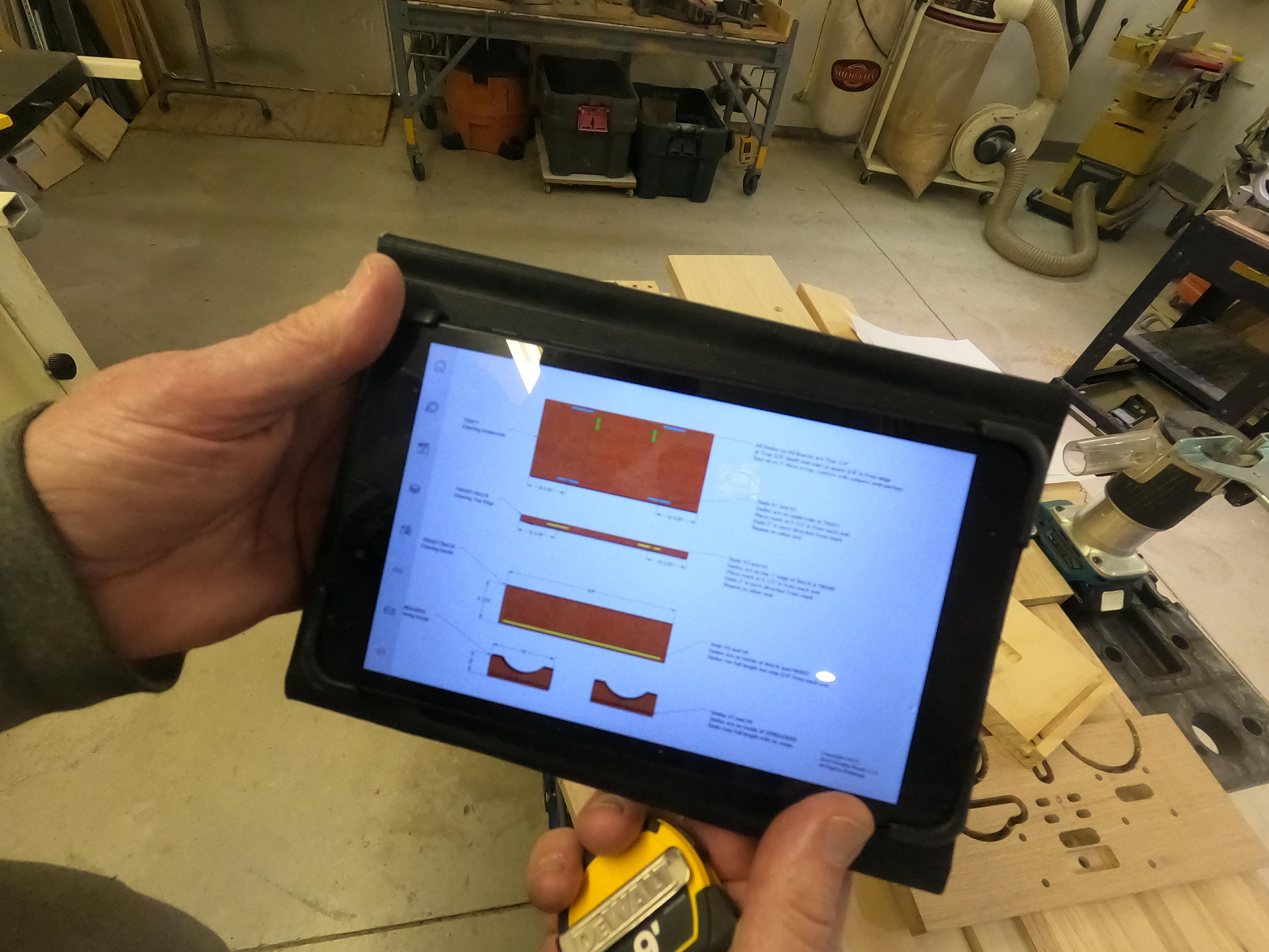 Spline Joinery Sequence on Tablet.JPG