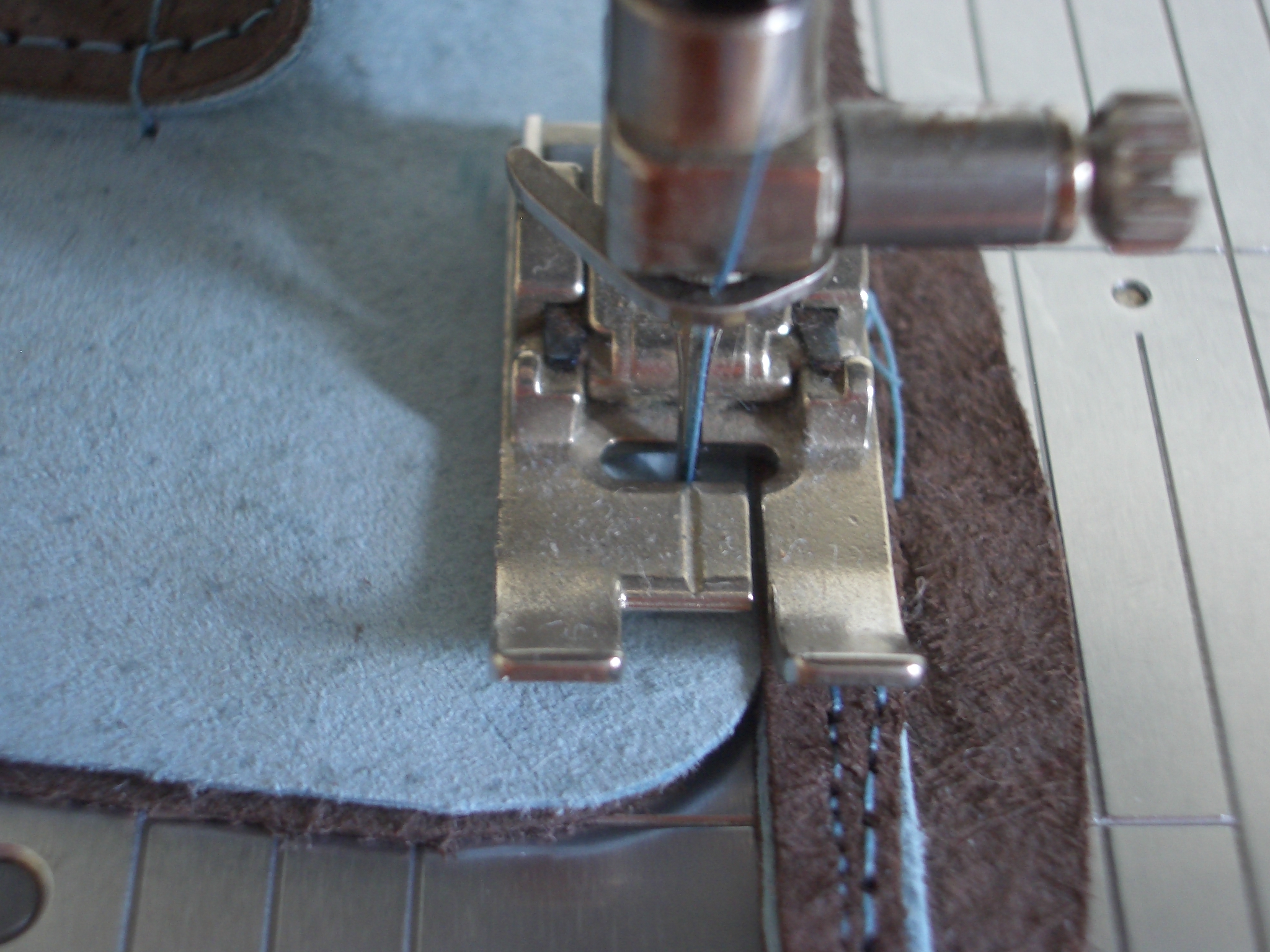 Stitching the top edge.JPG