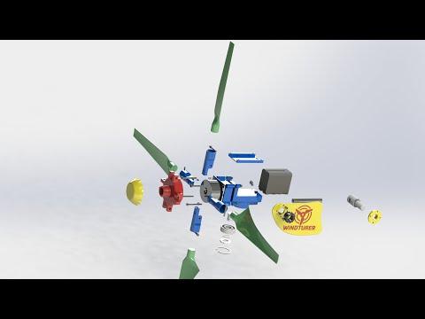 WINTURER-P4 PORTABLE WIND TURBINE READY! (ASSEMBLY INSTRUCTIONS VIDEO)