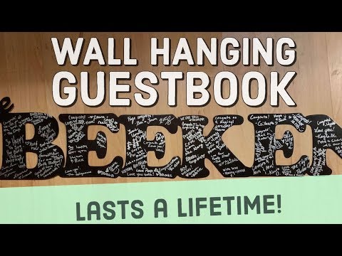 Wall-Hanging Wedding Guestbook for Lifelong Memories | Powder Coated Steel