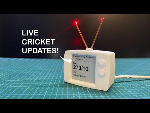 eScoreBuzz - Live Cricket Score Updates | ESP32 + e-Paper Display