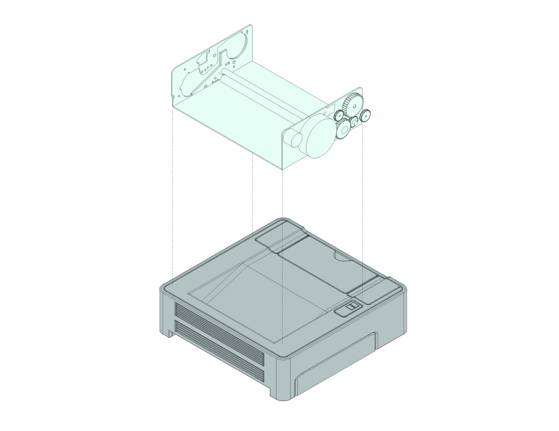 isolating the stepper mechanism from the compact photo printer-01.jpg