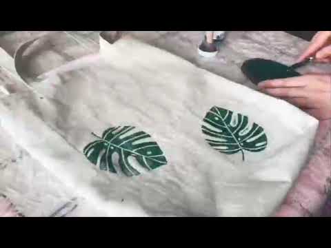 linocut and eco bag printing