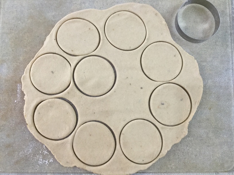 pizza dough cut into rounds.jpg