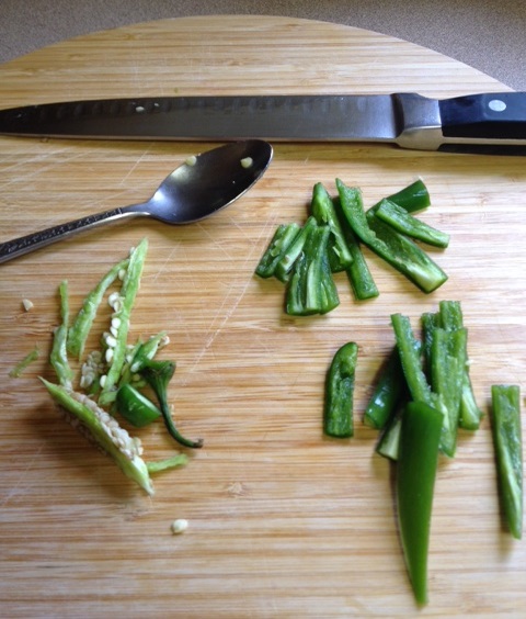 seeding and veining Serrano chilies.JPG