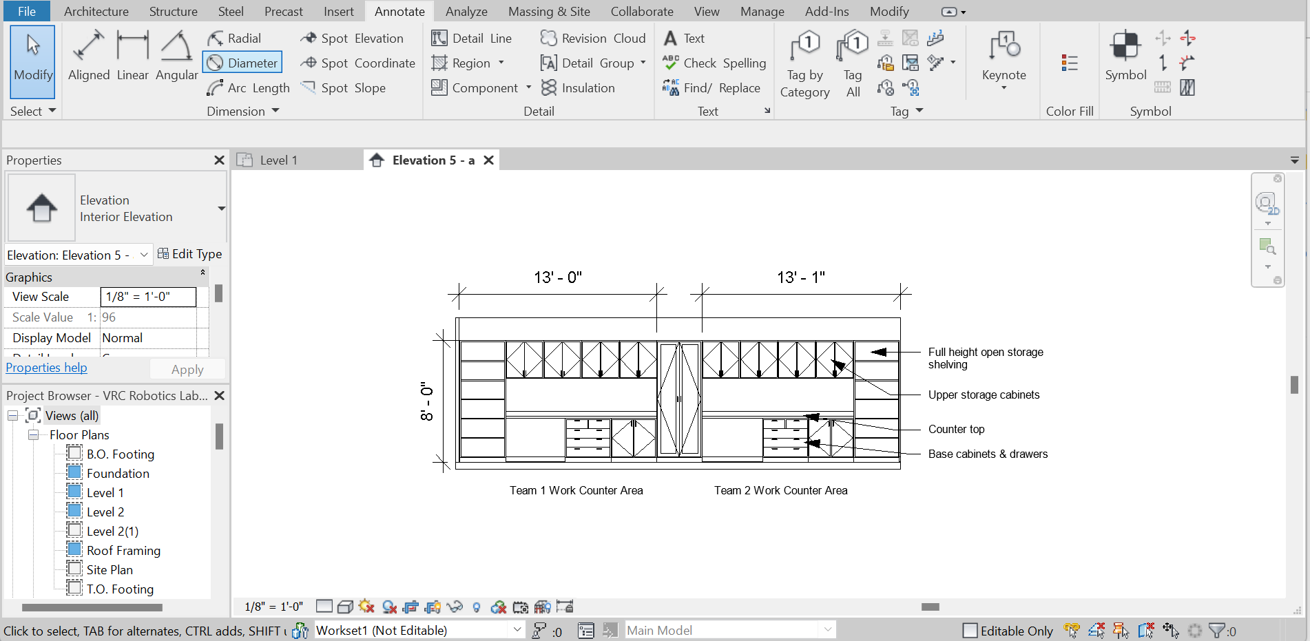 x8b Creating Work counters and storage cabinets for teams 1 and 2.png