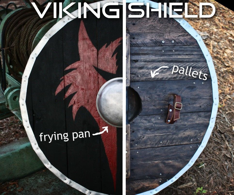 Pallet Wood Viking Shield (Make It Medieval-Ish)