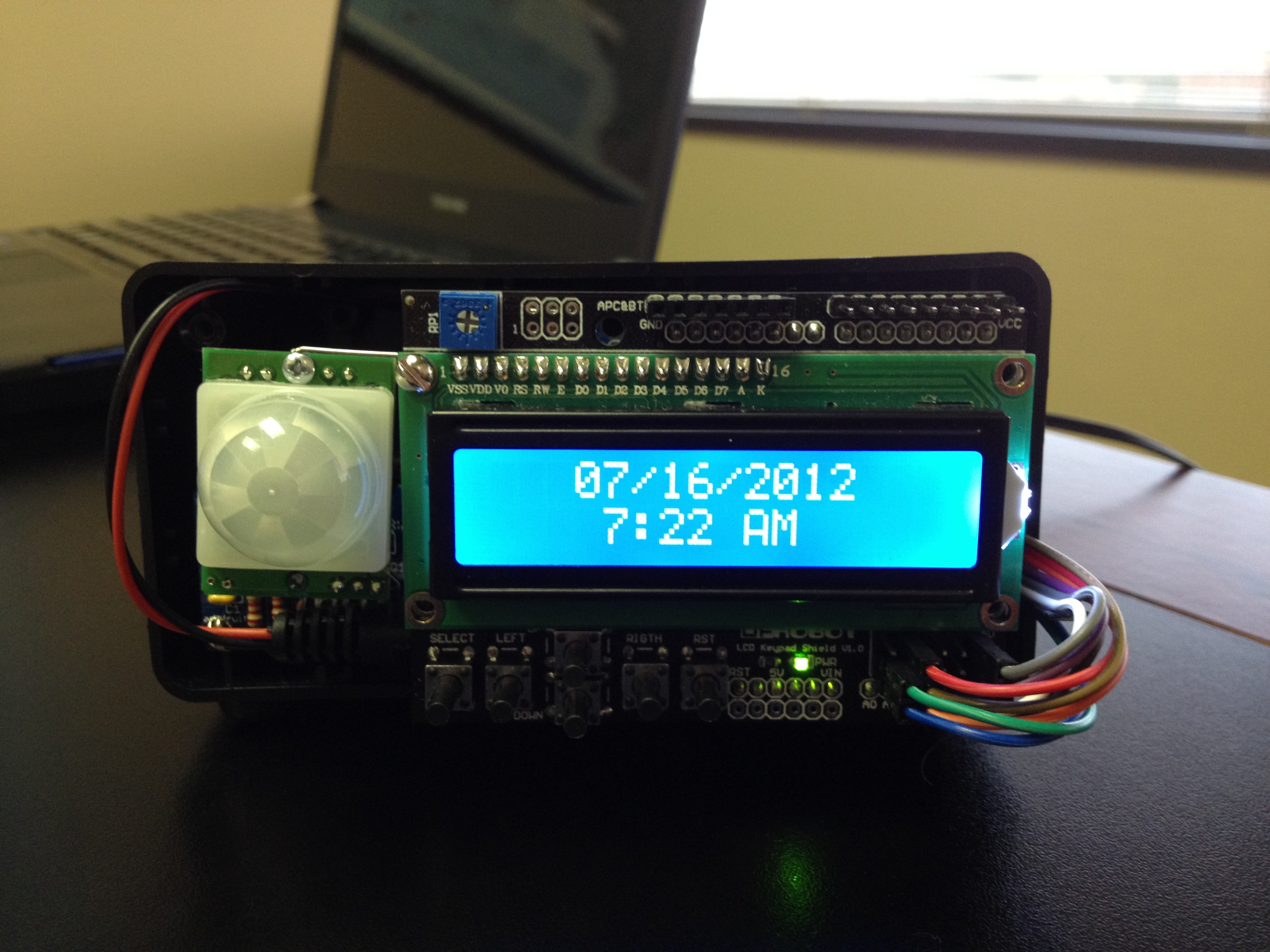 Motion Sensitive LCD Real-Time Clock/Alarm/Timer (Updated Program)