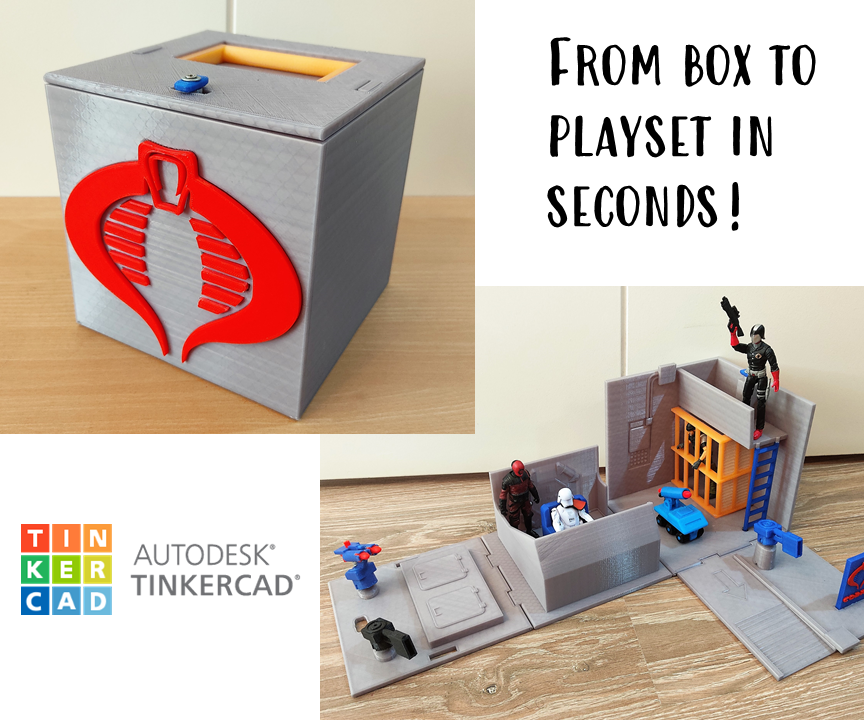 Product Design for School: Portable Playset in a Box (with Quick Deployment Action!)