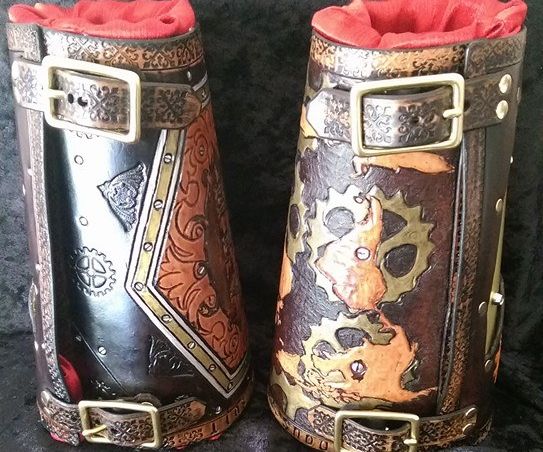 Hand Tooled Leather Bracer