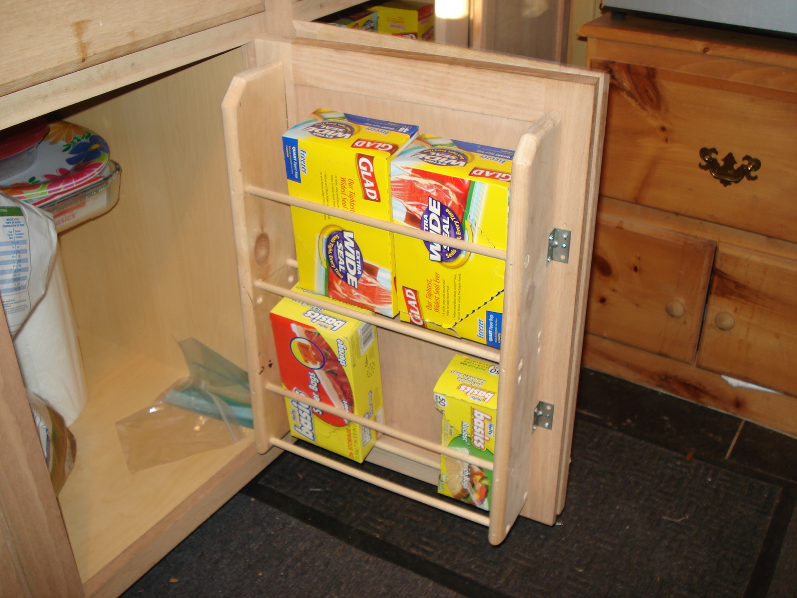 Homemade Kitchen Cabinet Door Organizers