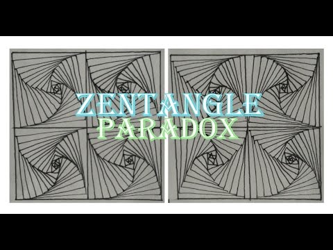 How To Draw Complex Zentangle Paradox Design For Beginners, Doodle Art Tutorial Drawing Step by Step