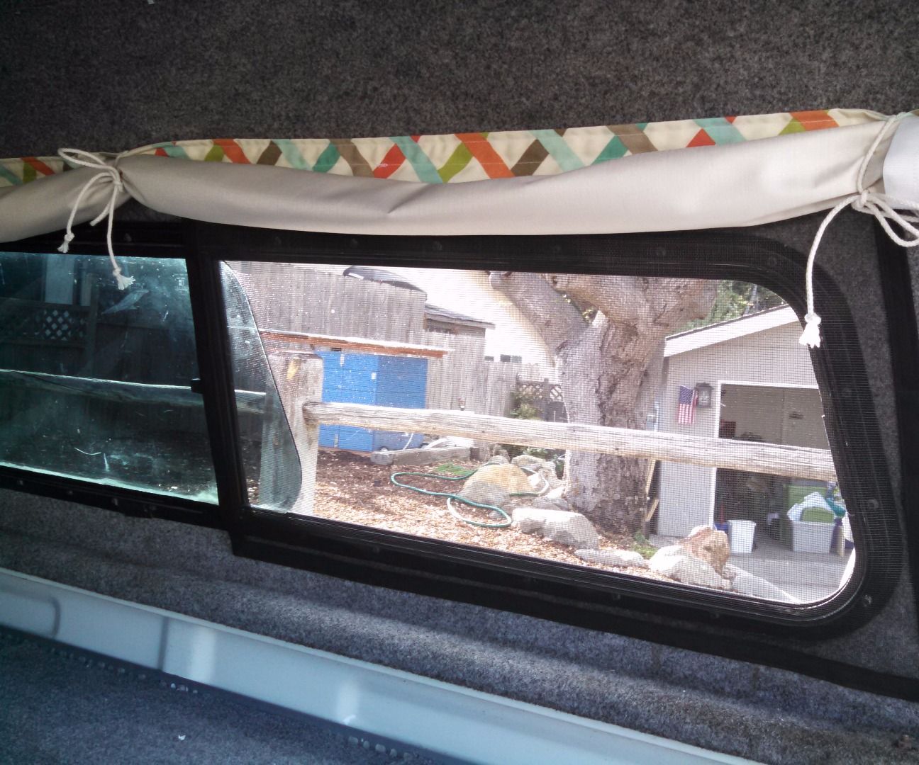 Removable Screens for a Truck Camper Shell