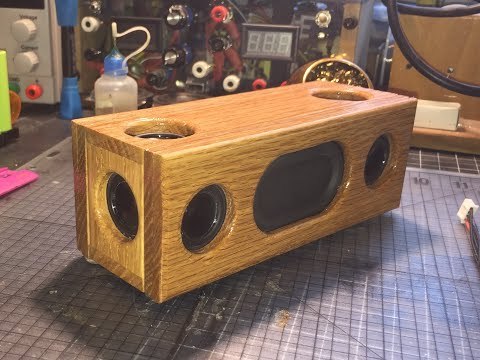 &amp;quot;Sound Test&amp;quot; DIY Dayton Audio Mini Bluetooth Speaker 1&amp;quot;CE32A w/Oak Case