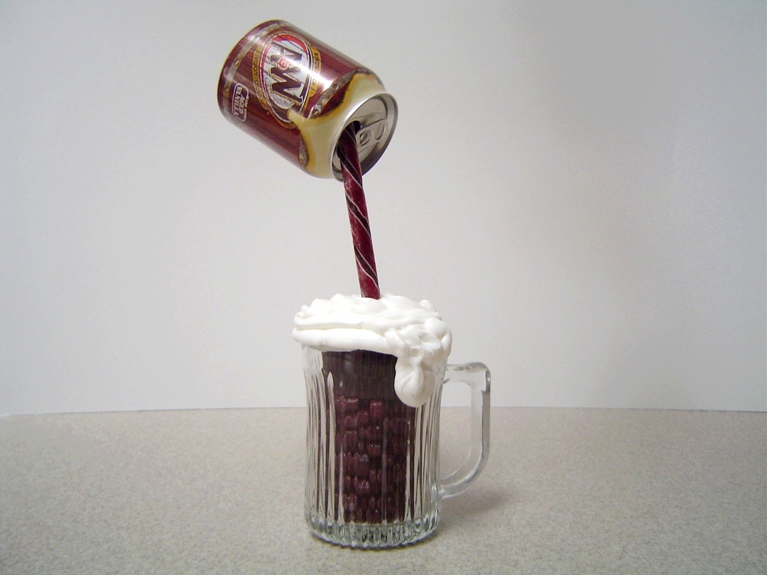 Pouring Root Beer Cupcake