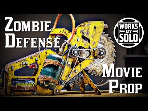 ZOMBIE APOCALYPSE WEAPON CHALLENGE PROP // HOME DEFENSE // CORDLESS TOOL // HARBOR FREIGHT POWERED !