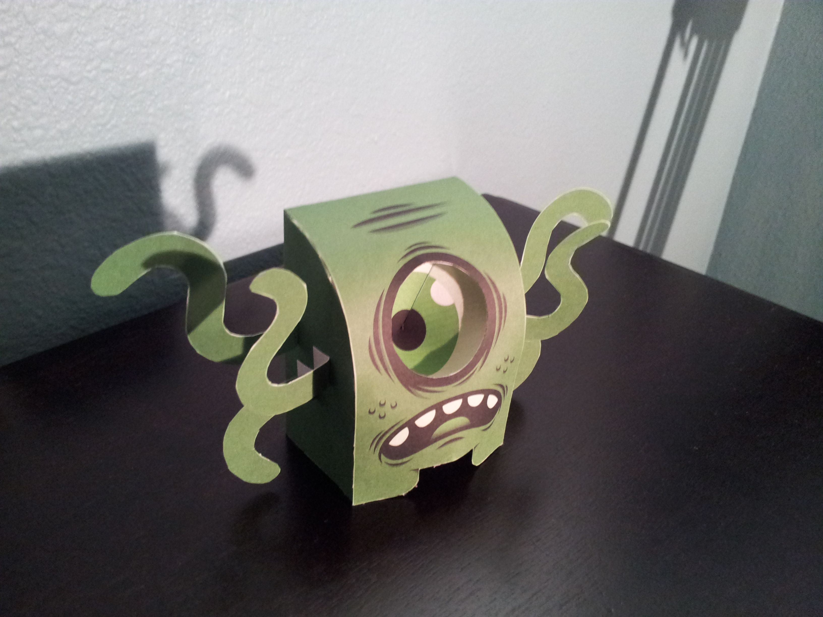 Slime Monster With Following Eye Illusion