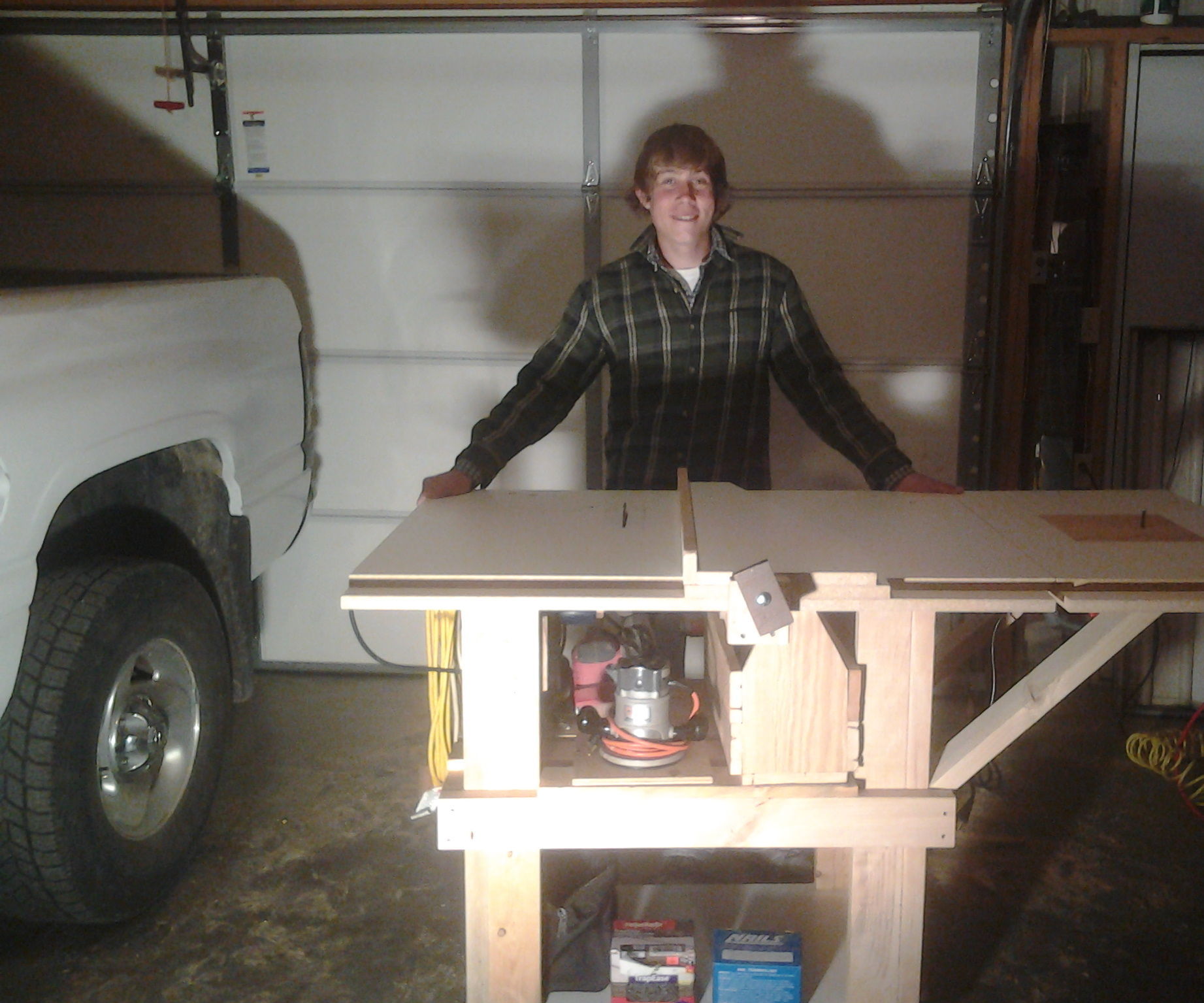 Homemade Tablesaw Workstation