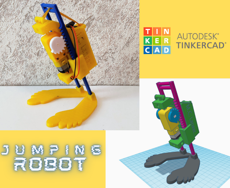 Tinkercad Robotics for School: Gerbil, the Jumping Robot!